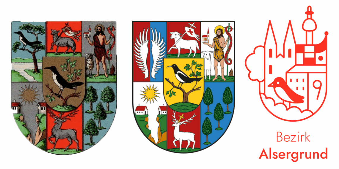 Bild: Wappen Alsergrund Entwicklung