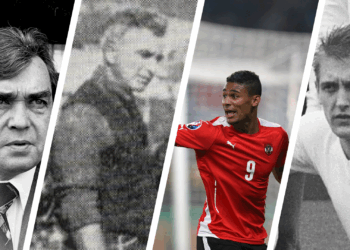 Collage: Fußball-Legenden Alsergrund
